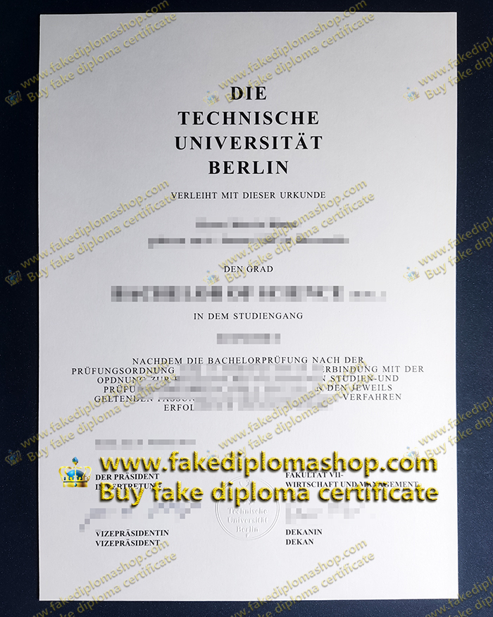 TU Berlin diploma, Technical University of Berlin diploma