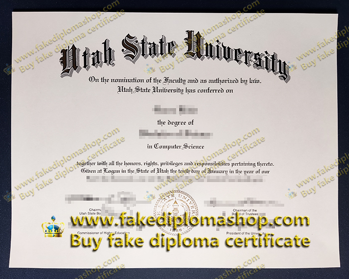 Utah State University diploma, USU diploma