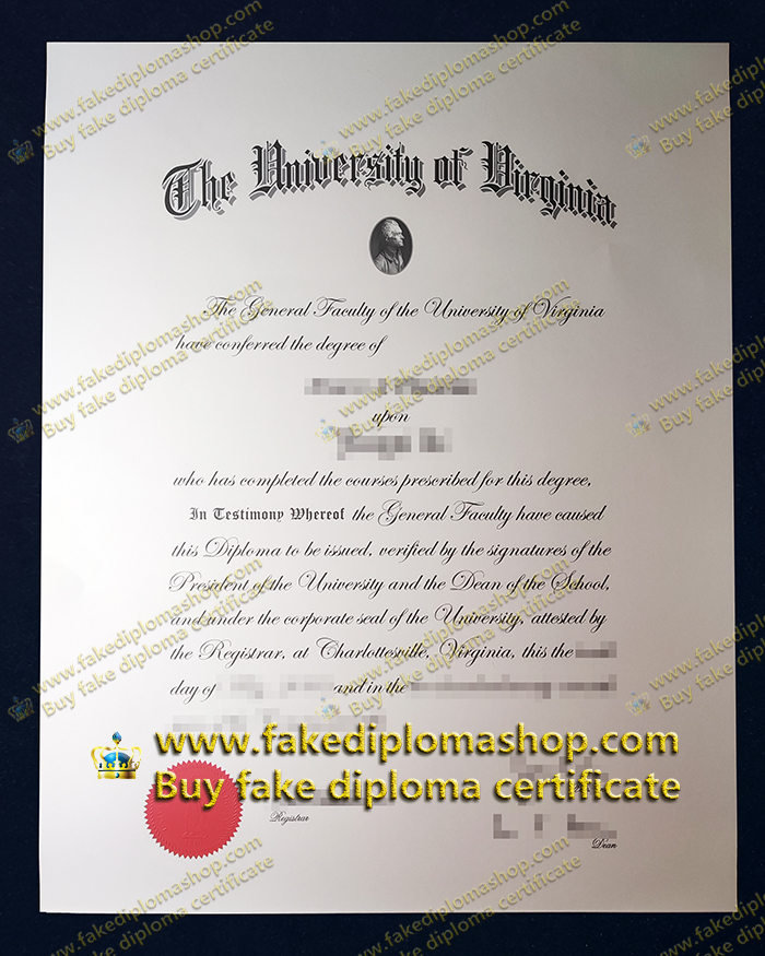 How big is UVA diploma? UVA fake diploma for sale