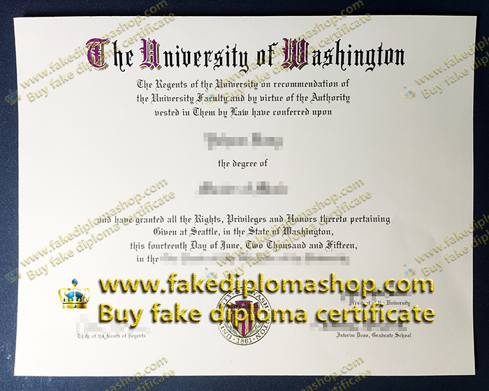 University of Washington fake degree