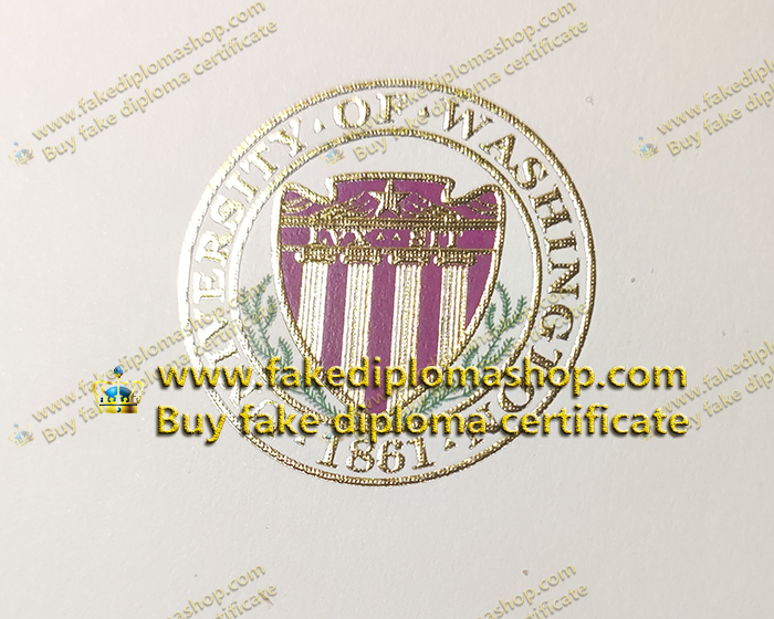 University of Washington degree of gold seal