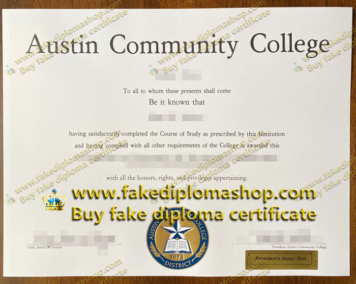 Austin Community college diploma