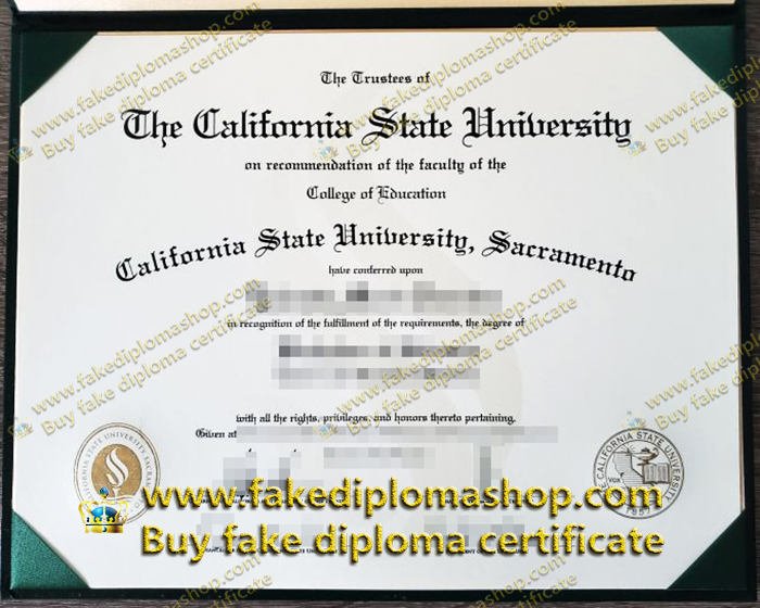 CSUS diploma, CSU Sacramento diploma