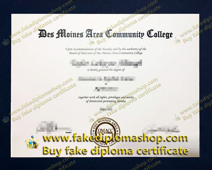 DMACC diploma, Des Moines Area Community College diploma