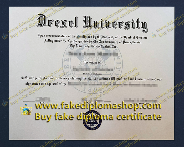 Drexel University diploma