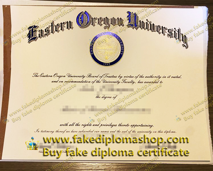 Eastern Oregon University diploma, EOU diploma