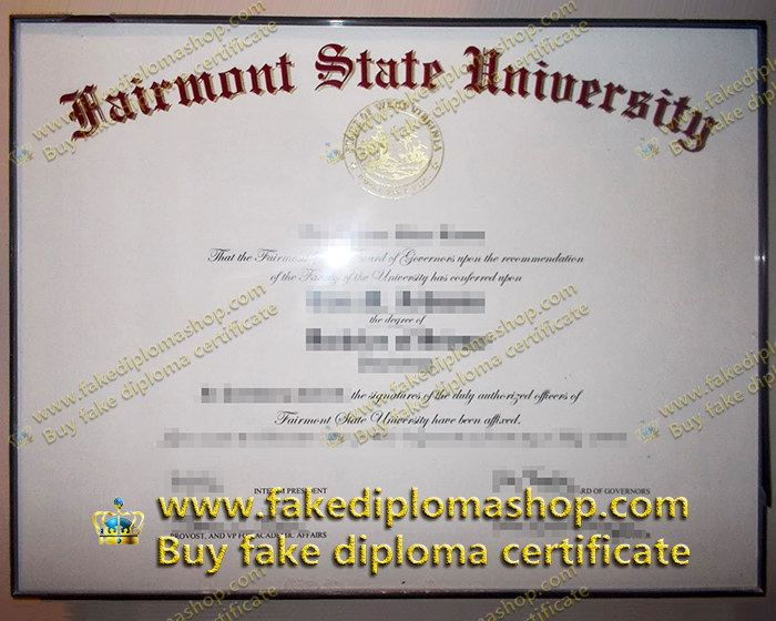 Fairmont State University diploma, FSU fake degree