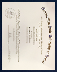 Order MSU Denver Bachelor diploma, Metropolitan State University of Denver diploma in the USA