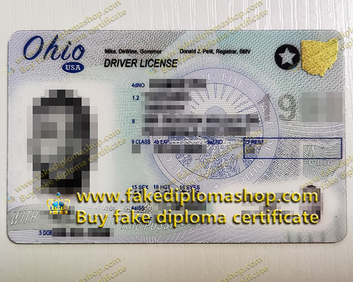 Ohio Driver License Compliant Card, Ohio ID