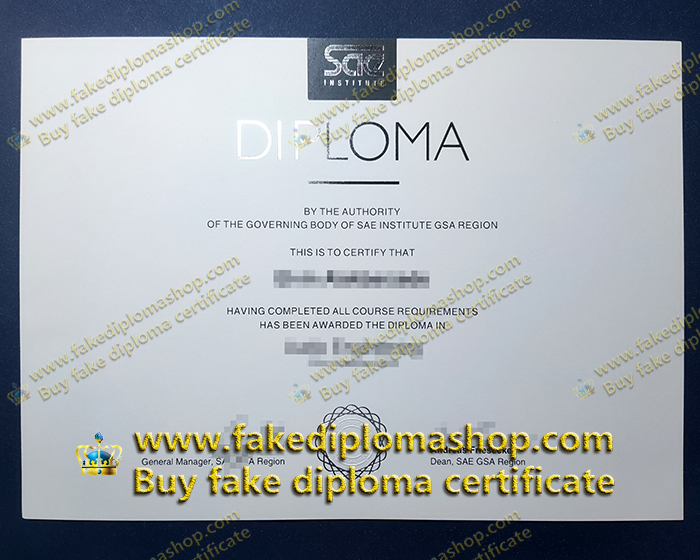 SAE Institute diploma