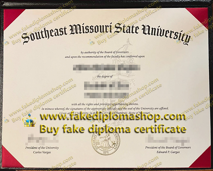 SEMO diploma, Southeast Missouri State University diploma