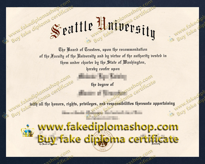 Seattle University diploma