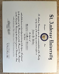 St. Ambrose University diploma for sale, buy fake degrees in the United States