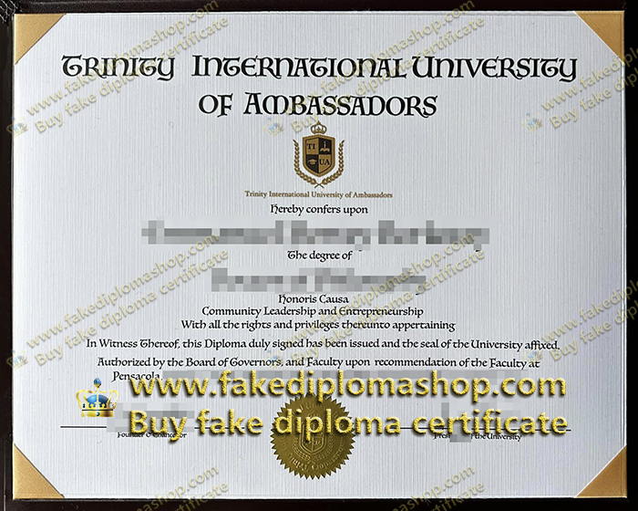 Trinity International University diploma, TIU diploma