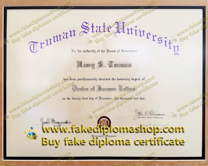 TSU degree, Truman State University diploma