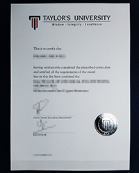 Taylor’s University degree for sale, order a fake Malaysia diploma