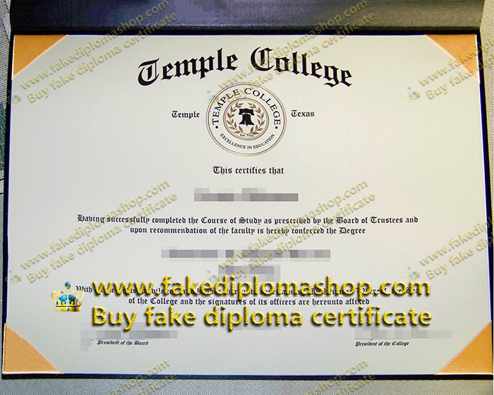 Temple College diploma