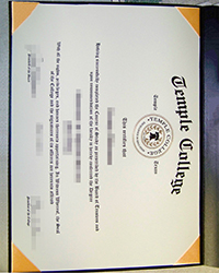 How big is Temple College diploma? Buy a fake Temple College degree