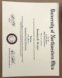 UNOH fake diploma for sale, buy University of Northwestern Ohio diploma online