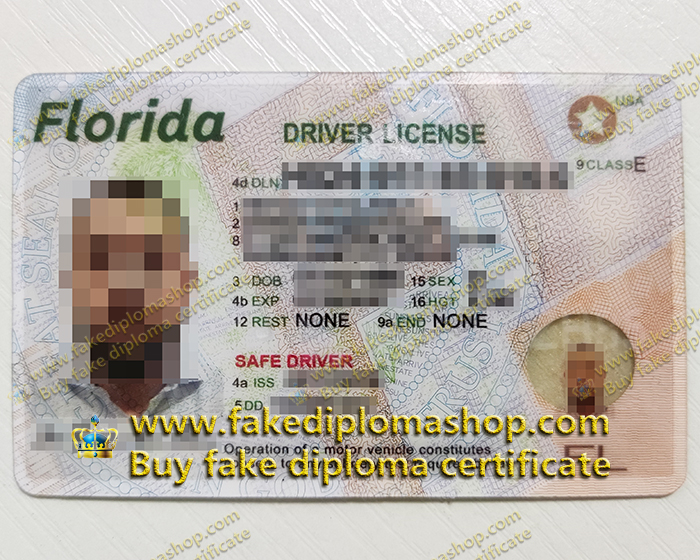 Florida Safe Driver License, USA Florida Driver License