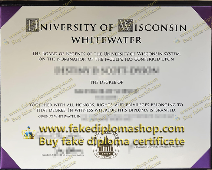 UW–Whitewater diploma, University of Wisconsin–Whitewater diploma