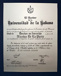 Who can make a University of Havana Doctor diploma for me?