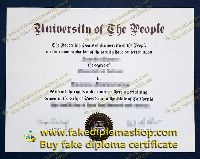 University of the People diploma