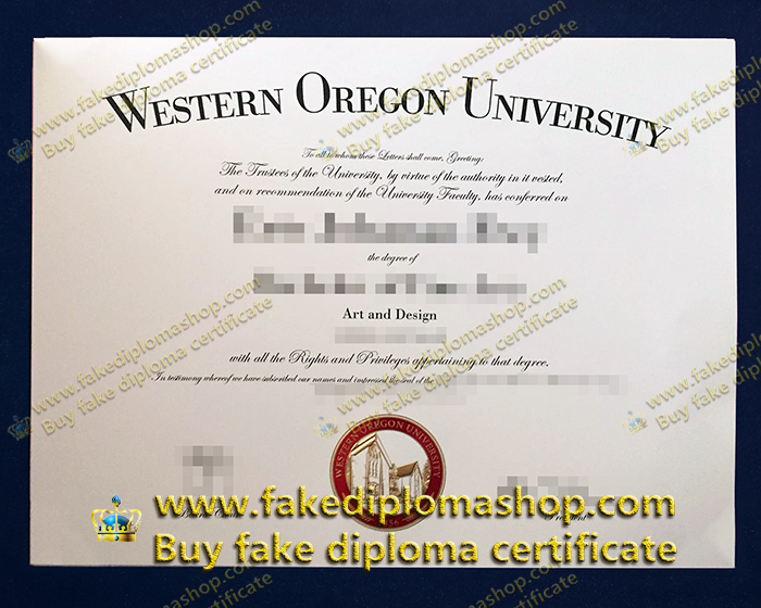 Western Oregon University diploma, WOU degree