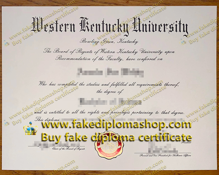 Western Kentucky University diploma