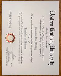 Buy fake Western Kentucky University diploma, WKU Master degree