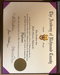 Academy of Richmond County diploma, How to buy a fake ARC certificate diploma?