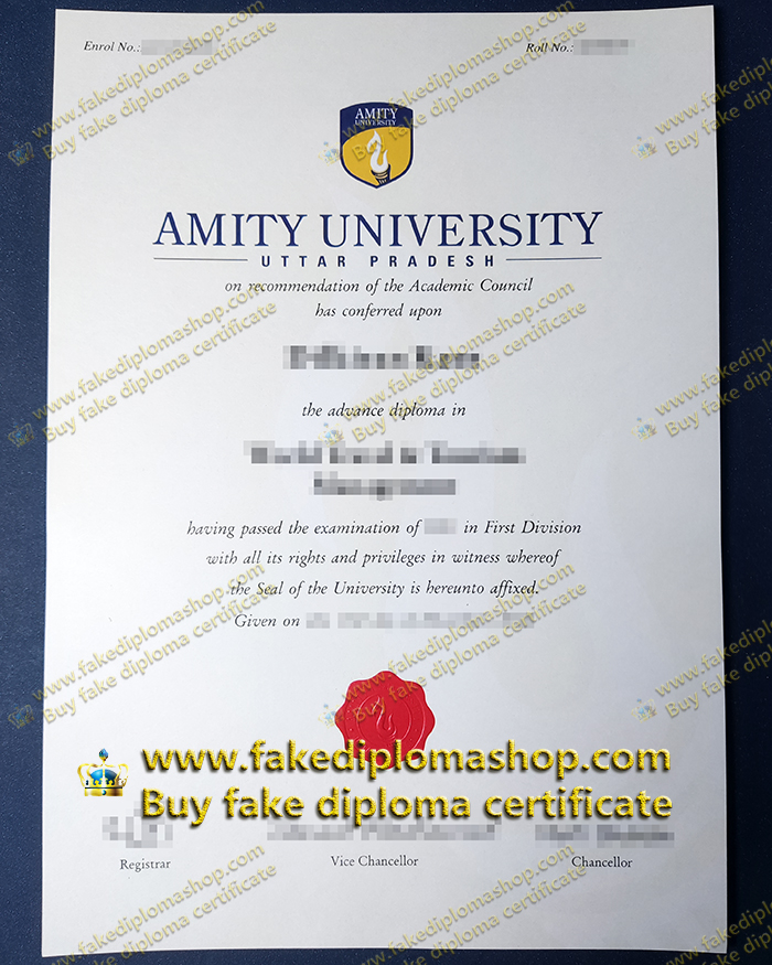 Amity University diploma