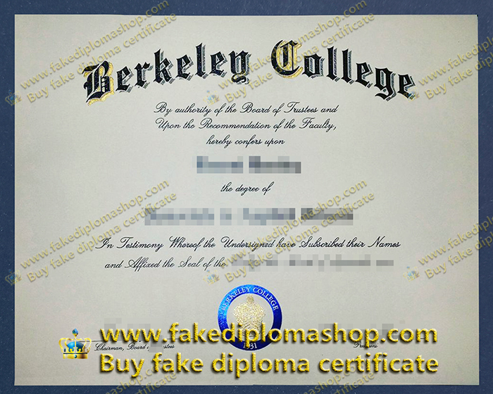 Berkeley College diploma