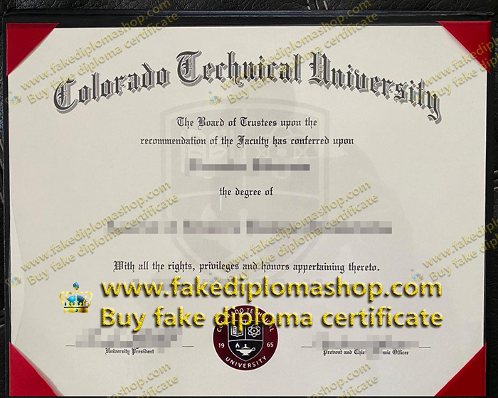 Colorado Technical University diploma, CTU fake diploma