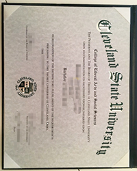 How to order a fake Cleveland State University diploma of Bachelor?