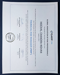 GARP FRM certificate for sale, buy a fake Global Association of Risk Professionals certificate