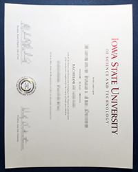 Fake Iowa State University diploma, ISU Bachelor degree for sale