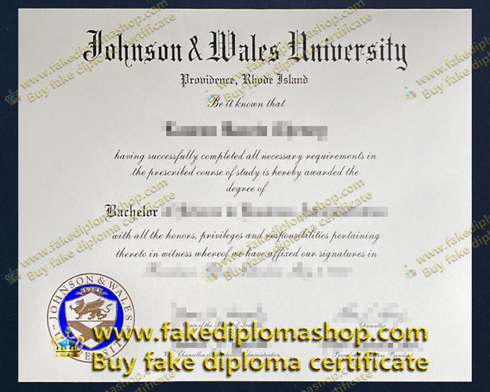 Johnson & Wales University diploma, JWU fake diploma