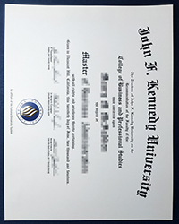 Purchase a fake John F-Kennedy University degree of Master, buy fake USA diploma