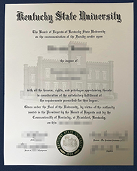 Buy a fake Kentucky State University diploma with a KSU diploma holster