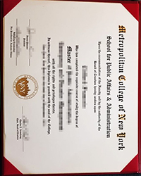 Purchase fake MCNY diploma of Master, Metropolitan College of New York diploma online