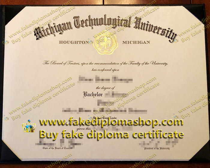 Michigan Technological University diploma, MTU degree of Bachelor