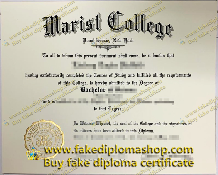 Marist College diploma of Bachelor