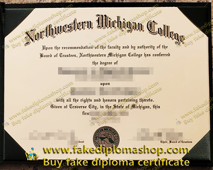 Northwestern Michigan College diploma, NMC degree certificate