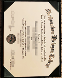 Order a fake Northwestern Michigan College diploma, NMC degree certificate