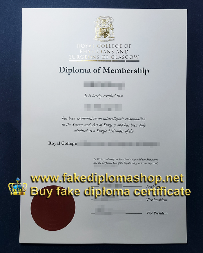 RCPSG diploma of Membership, Royal College of Physicians and Surgeons of Glasgow diploma