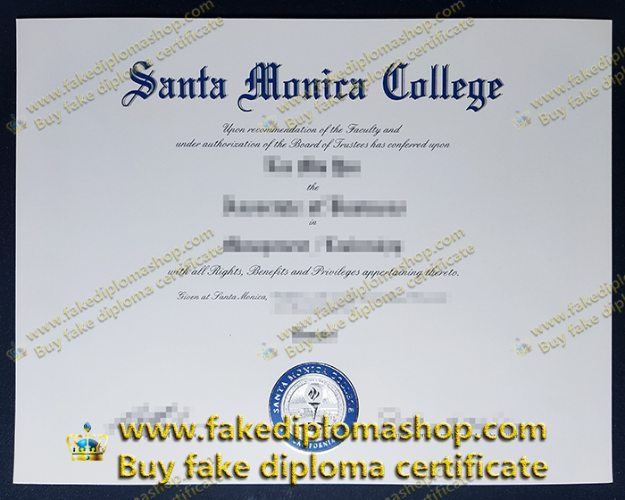 Santa Monica College diploma, SMC fake degree