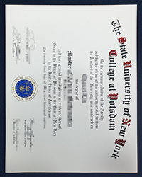 SUNY Potsdam Master degree, State University of New York at Potsdam fake diploma for sale