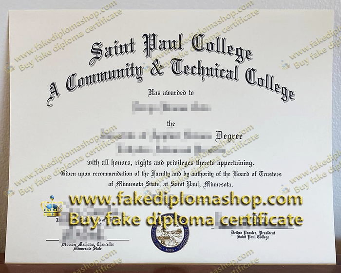 Saint Paul College diploma