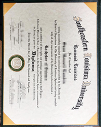 Phony Southeastern Louisiana University diploma for sale